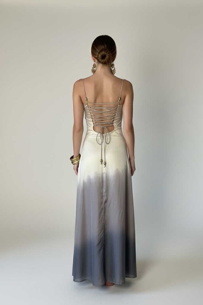 *PREVENTA* VESTIDO MAXI STORM GREY OMBRE