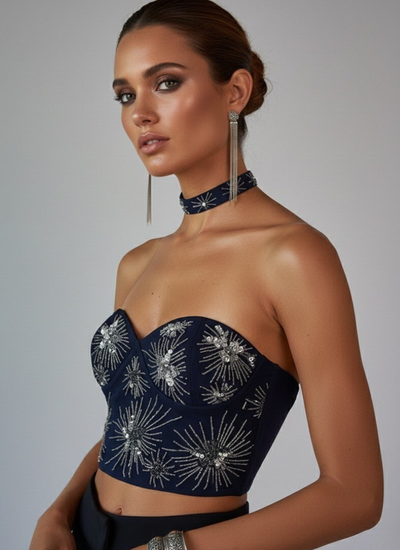 BUSTIER GALAXY ECLIPSE/SILVER