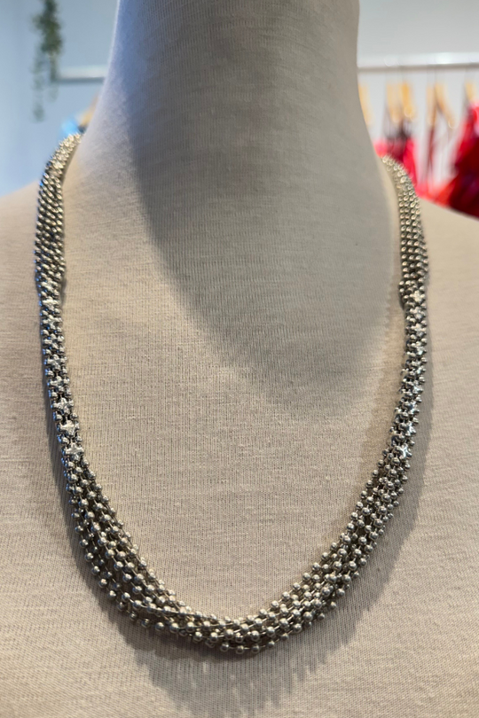 ONYX SILVER NECKLACE