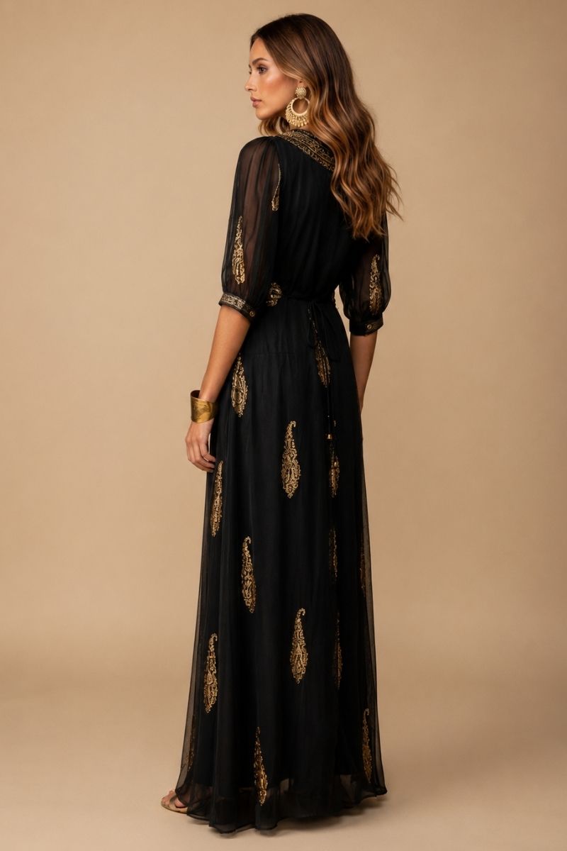 *PREVENTA* VESTIDO MAXI VALENTINA SWEET NEGRO