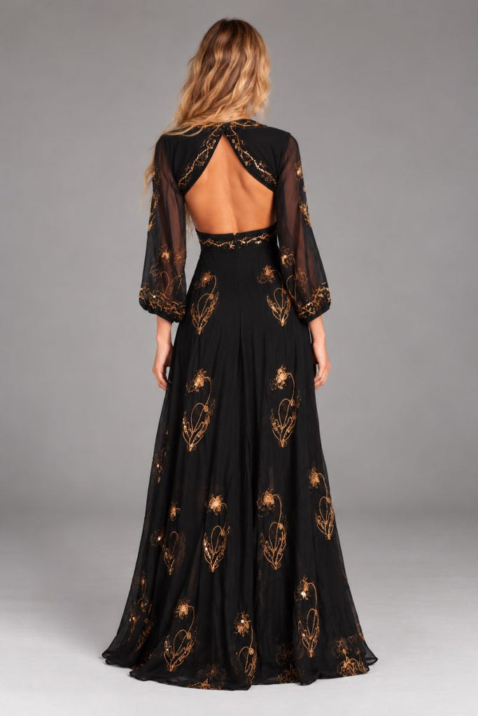 *PREVENTA* VESTIDO MAXI SONIC NEGRO