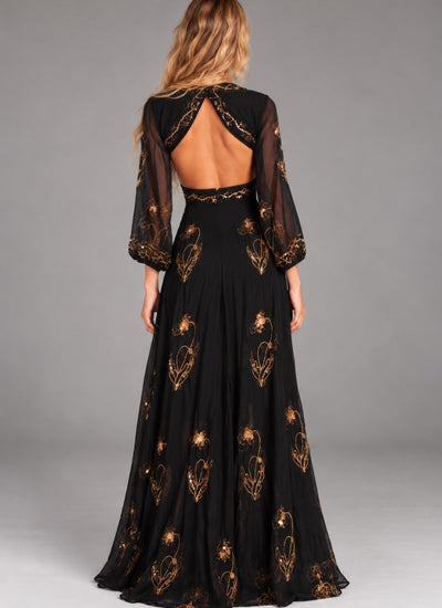 *PREVENTA* VESTIDO MAXI SONIC NEGRO