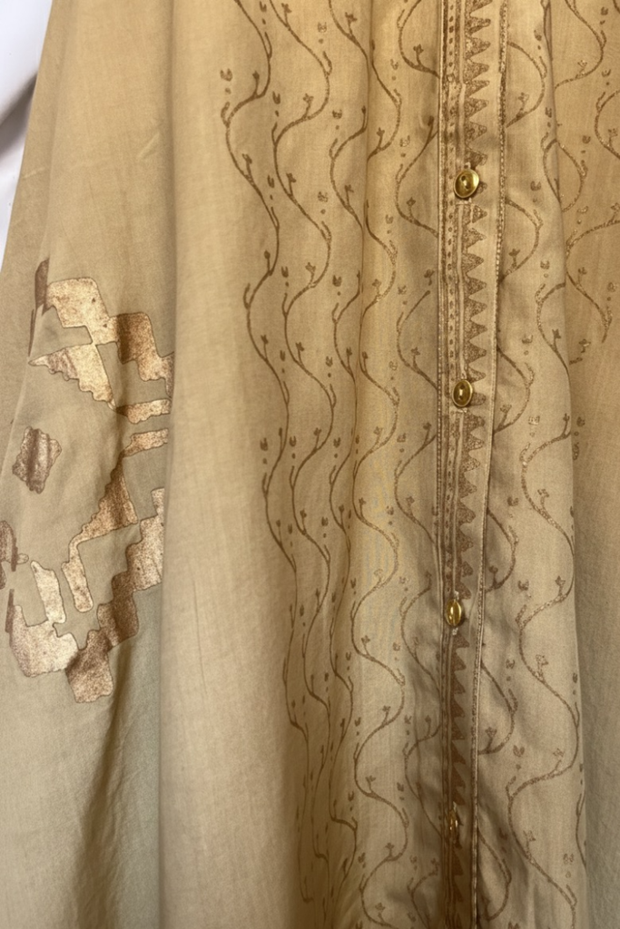 *PREVENTA* VESTIDO MAXI VALENTINA COTTON ANTIQUE GOLD