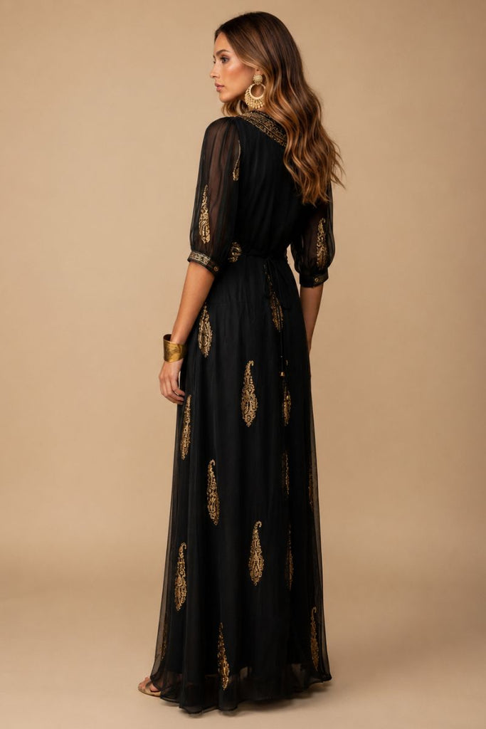 *PREVENTA* VESTIDO MAXI VALENTINA SWEET NEGRO