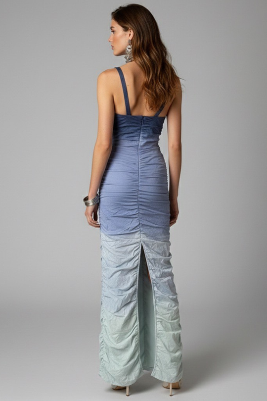 VESTIDO MAXI SELENA BLUE
