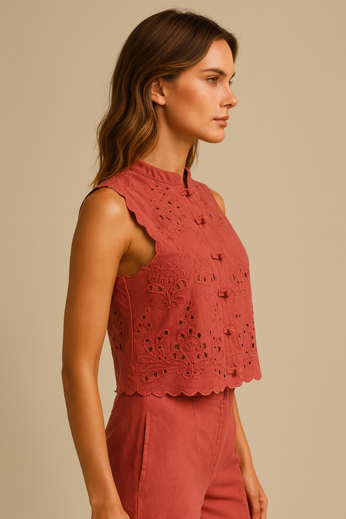 BLUSA LANI RASPBERRY RED