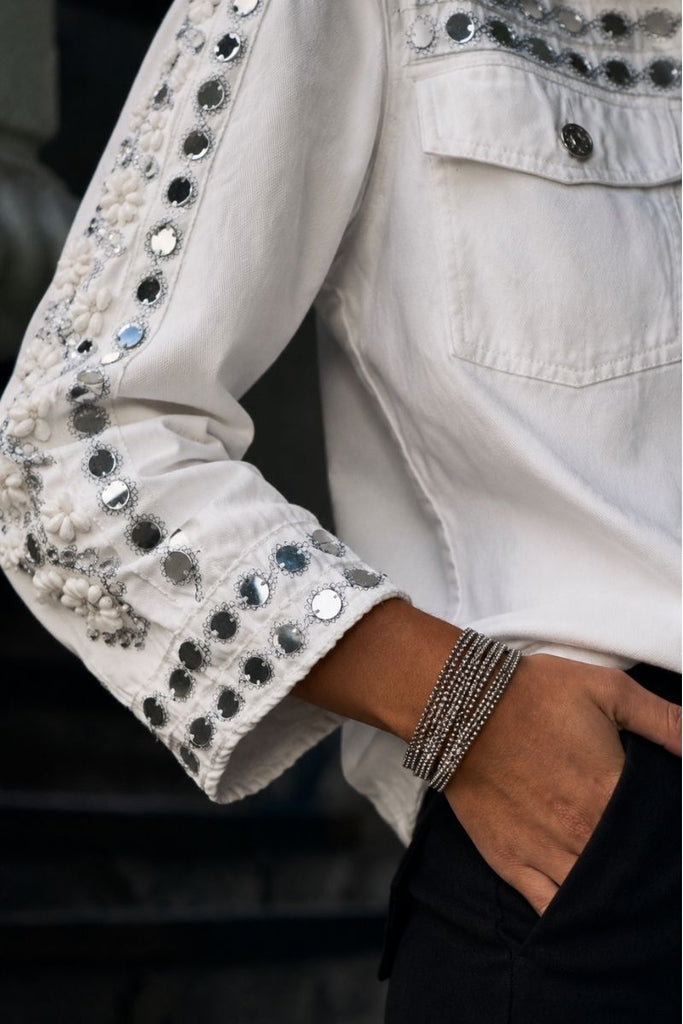 CHAQUETA WHITE DENIM