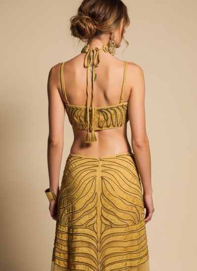 VESTIDO MAXI PIHU GOLD