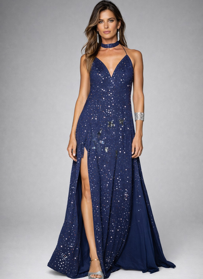 VESTIDO MAXI MYLA NAVY BLUE