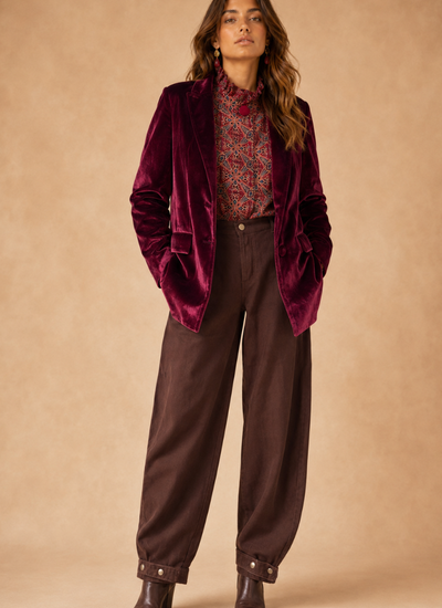 BLAZER FRAMED MAGENTA