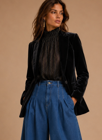 BLAZER FRAMED NEGRO