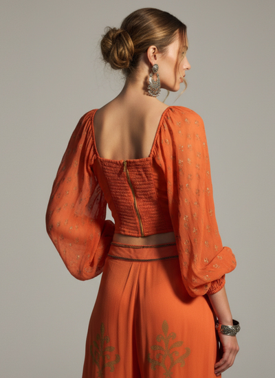TOP MIRZA BURNT ORANGE