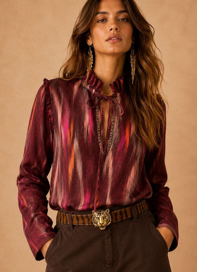 *PREVENTA* BLUSA ANTIQUE BURDEO