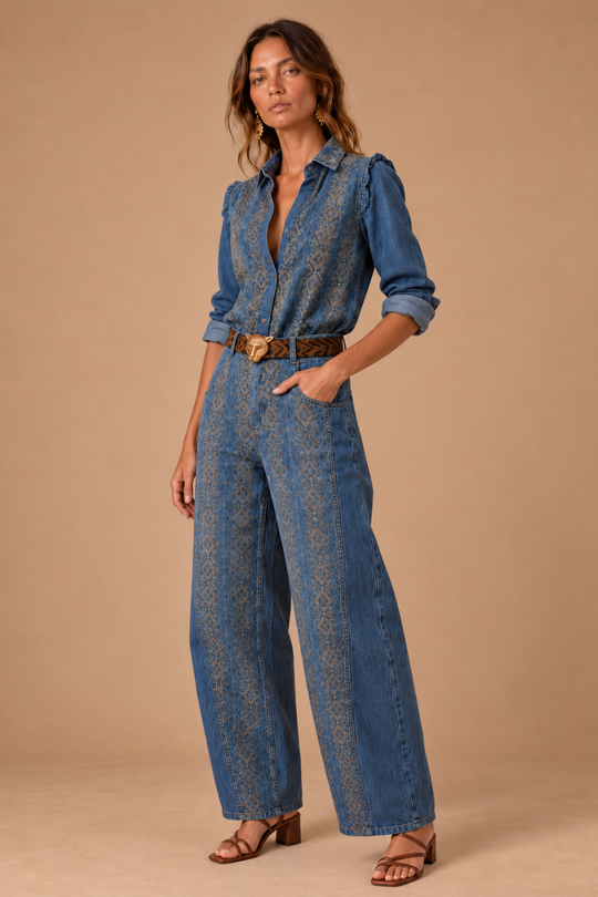 PANTALON DENIM BAGGY AZUL