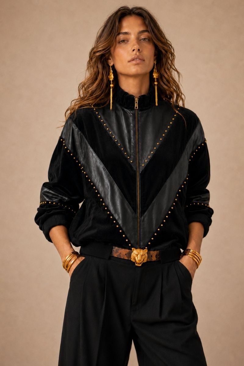 CHAQUETA V NEGRO
