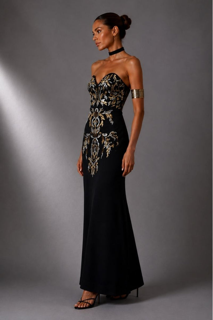 VESTIDO MAXI FENIX NEGRO