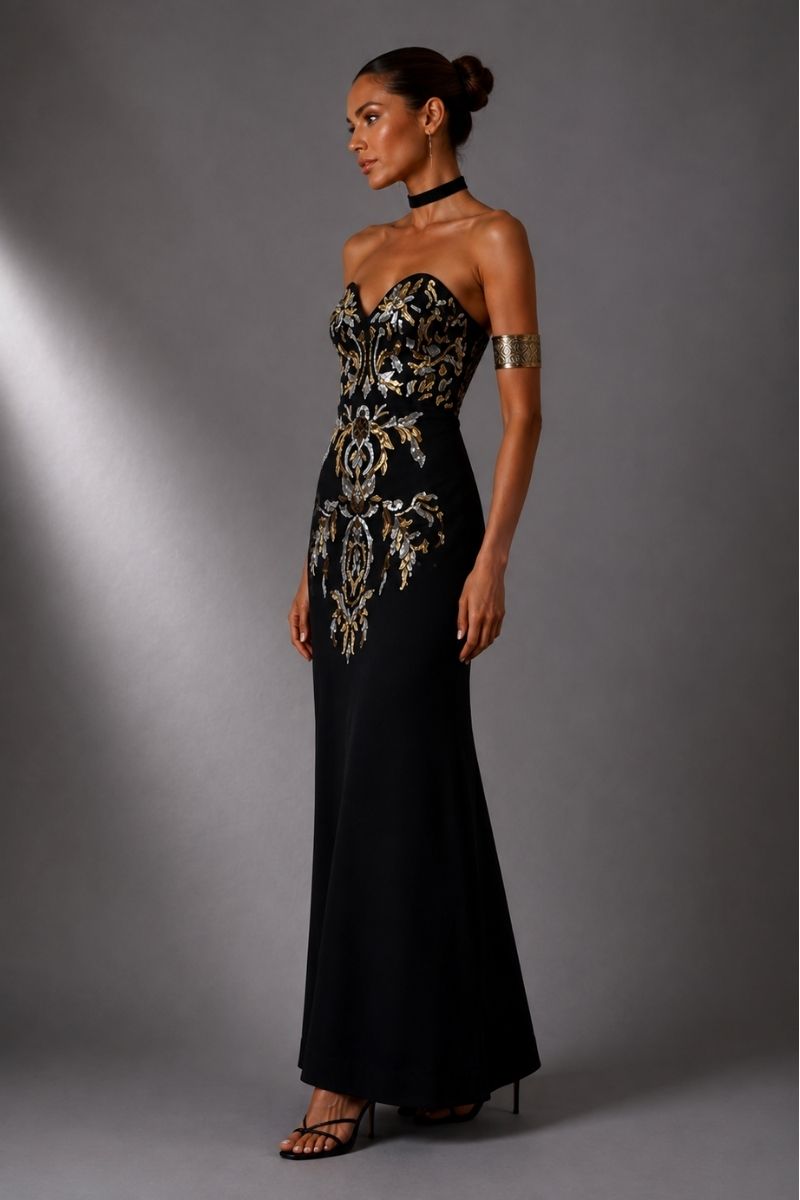*PREVENTA* VESTIDO MAXI FENIX NEGRO