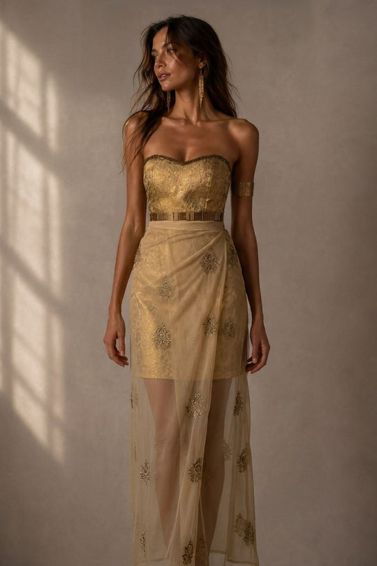 SET EARTH MOVEMENT GOLDEN BEIGE
