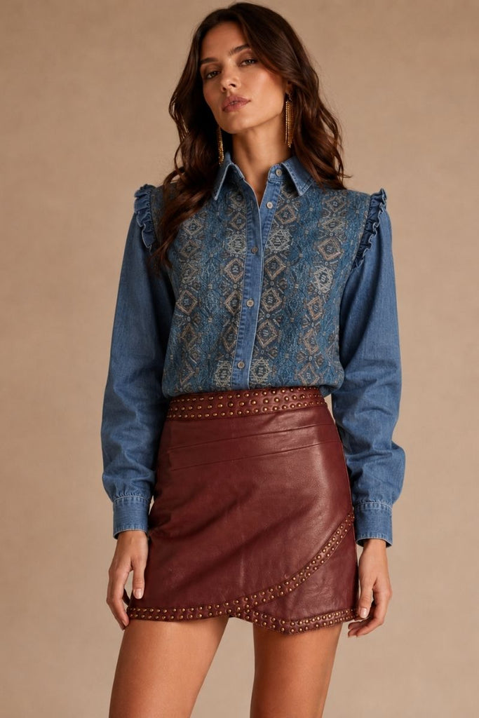 PANTALON DENIM BAGGY AZUL