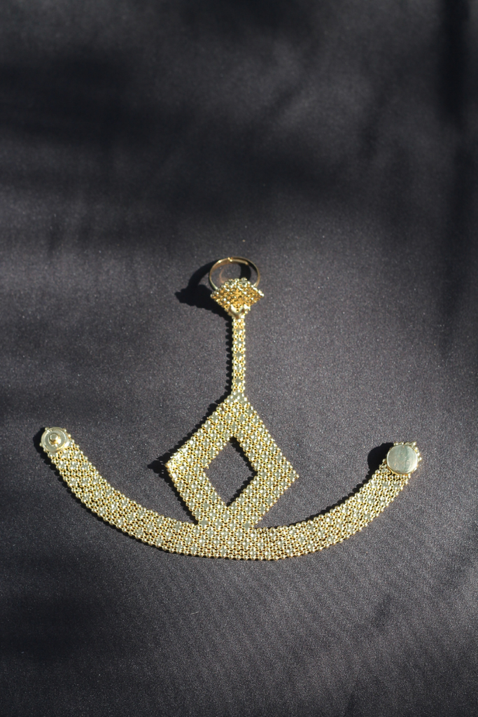 PULSERA ANILLO ORBIT GOLD