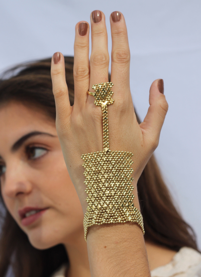 PULSERA ANILLO BREEZE GOLD