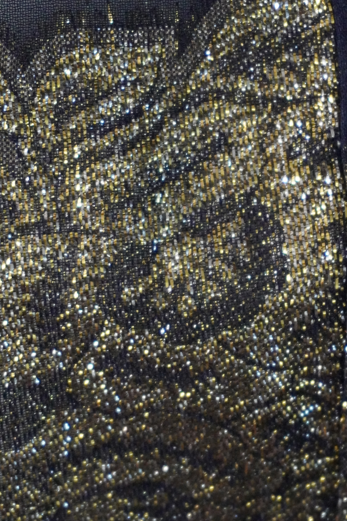 BLUSA LUREX NAVY GOLD