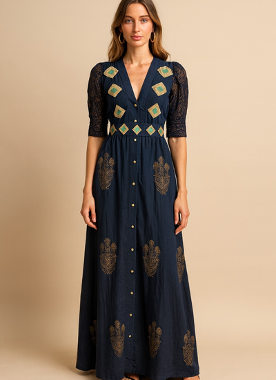 *PREVENTA* VESTIDO MAXI VALENTINA ORBIT ECLIPSE