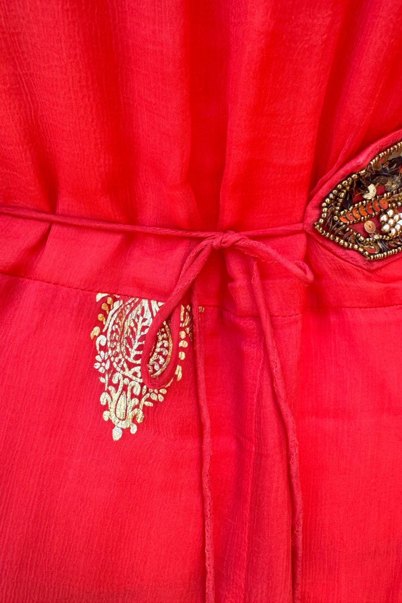 *PREVENTA* VESTIDO MAXI VALENTINA ROJO SUMMER CANDY