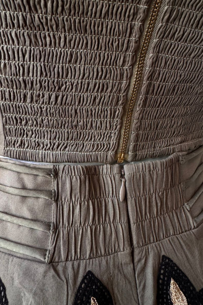 FALDA MAXI GREEK VERDE OLIVA