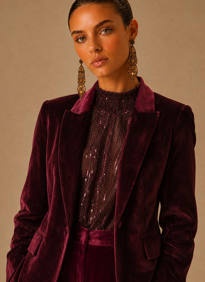 BLAZER FRAMED MAGENTA