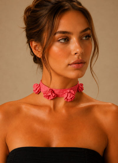 CHOKER SELENA RED GRAPE