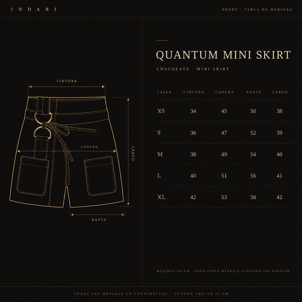 FALDA MINI QUANTUM CHOCOLATE