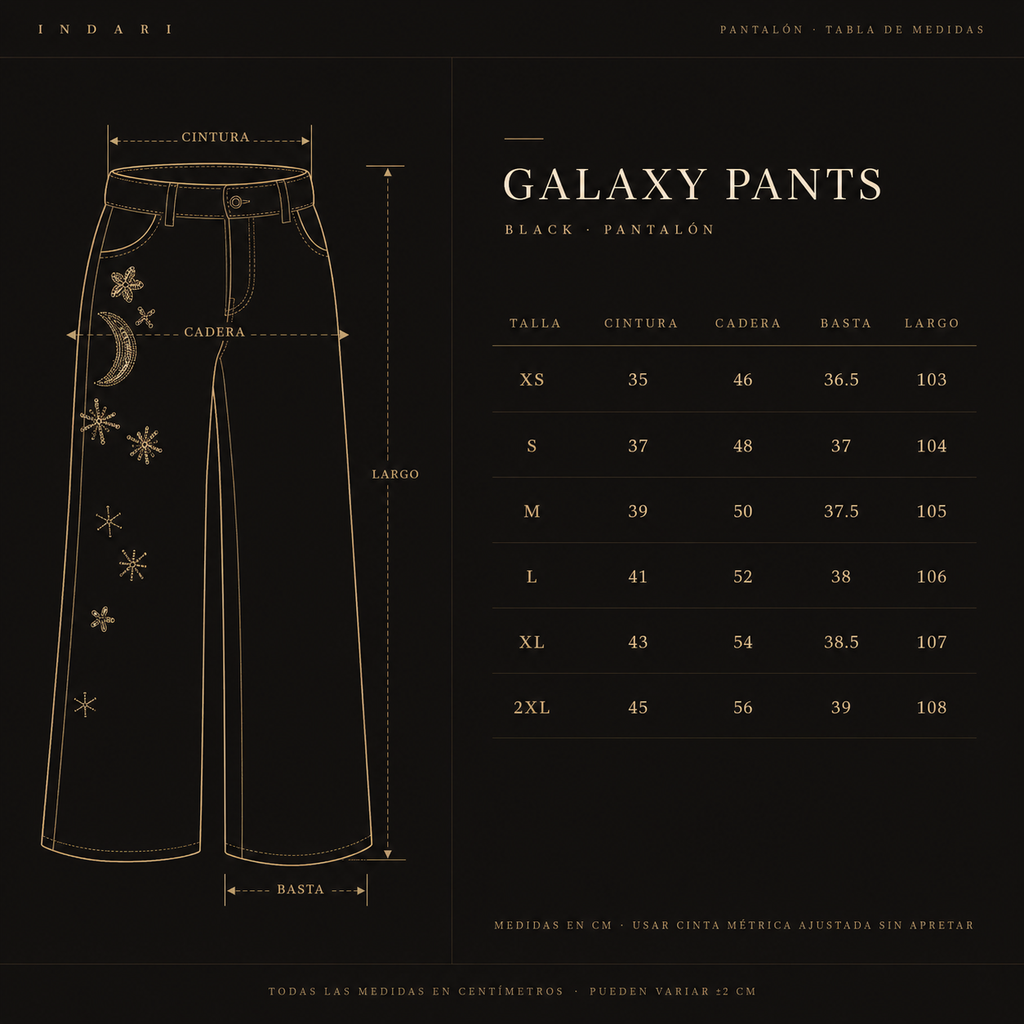 PANTALON GALAXY NEGRO