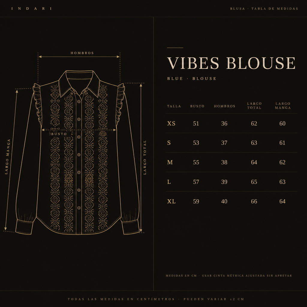 BLUSA VIBES AZUL