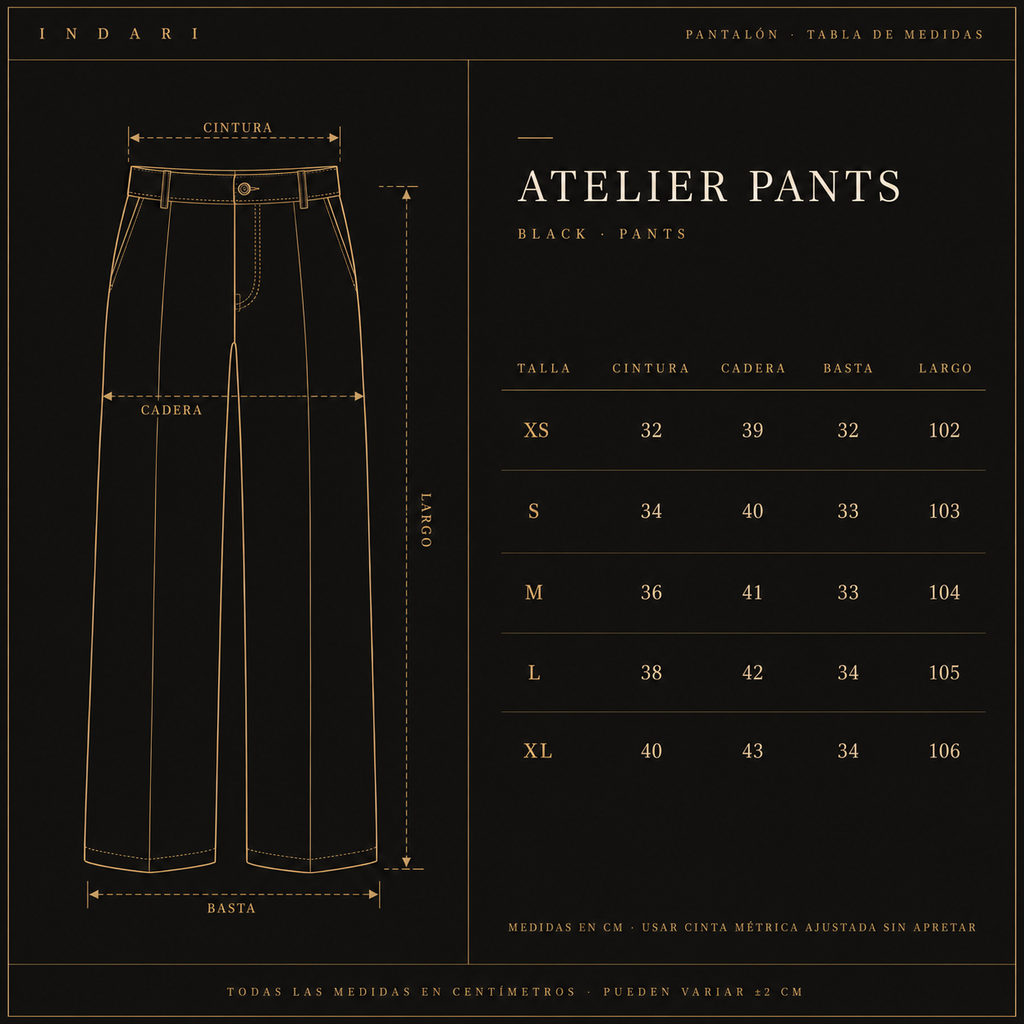 PANTALON ATELIER NEGRO