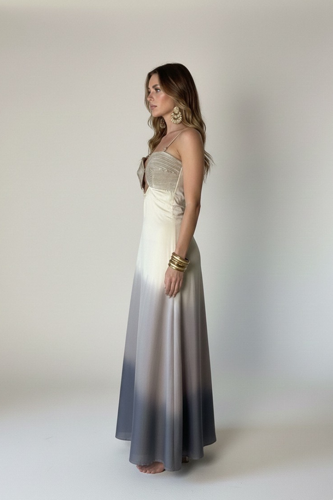 *PREVENTA* VESTIDO MAXI STORM GREY OMBRE