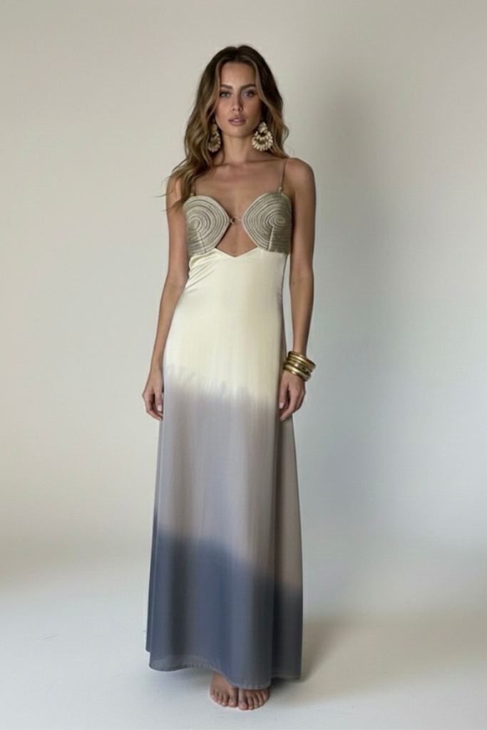*PREVENTA* VESTIDO MAXI STORM GREY OMBRE