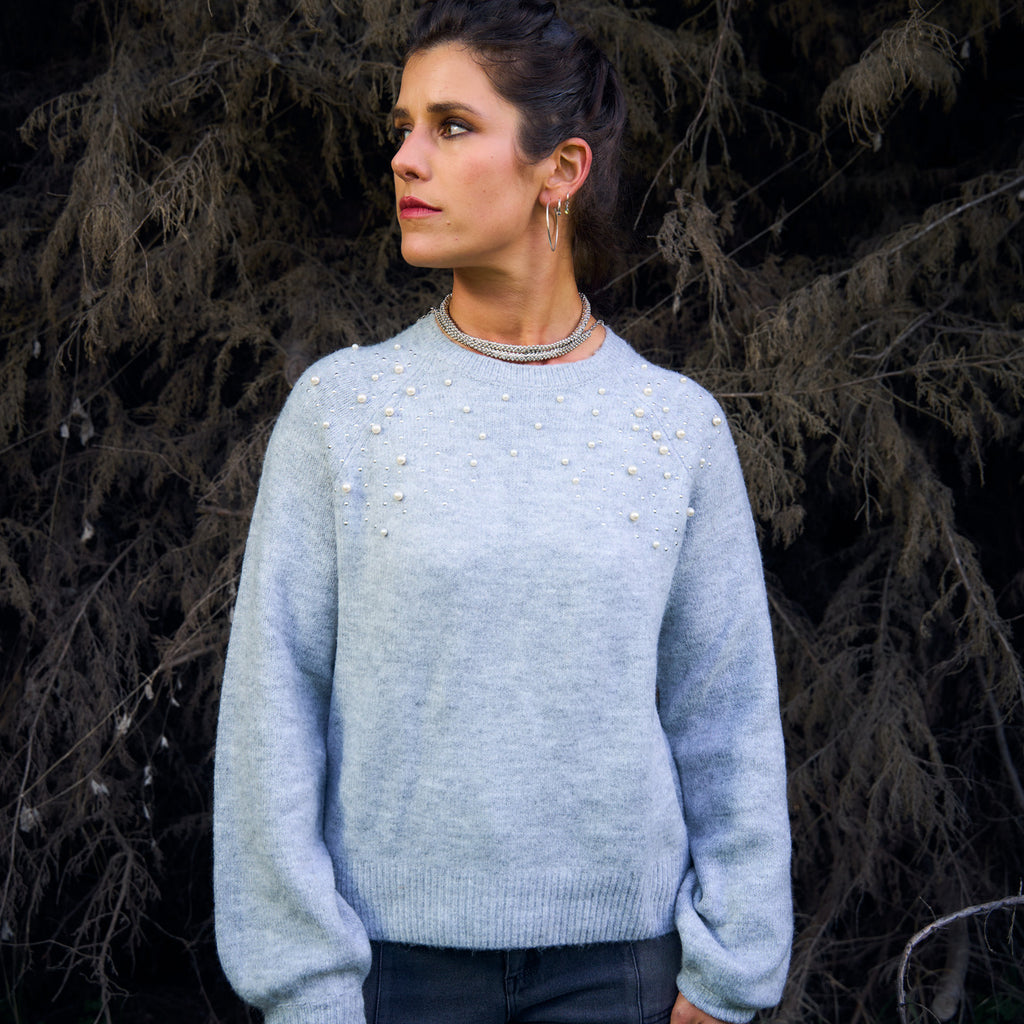 SWEATER PEARL GREY