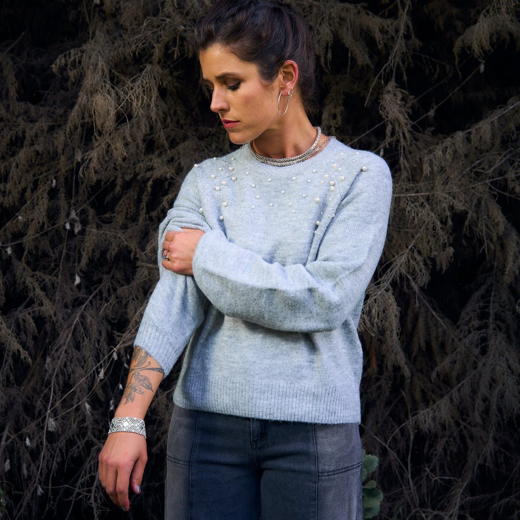 SWEATER PEARL GREY