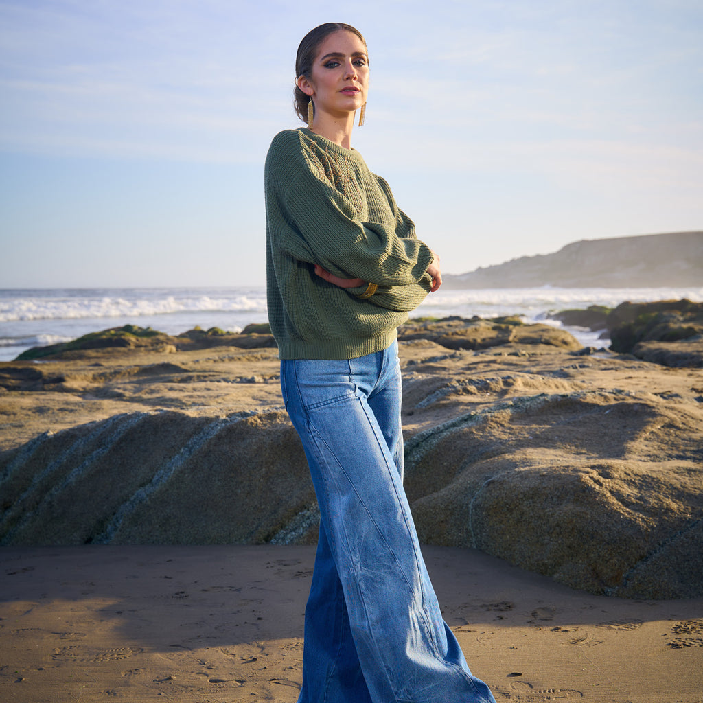PANTALÓN MIXED DENIM BLUE
