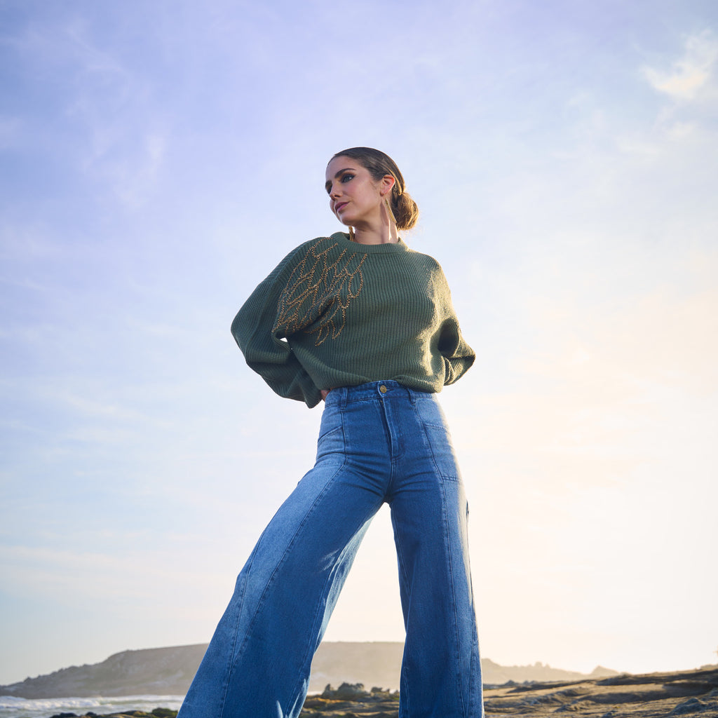 PANTALÓN MIXED DENIM BLUE