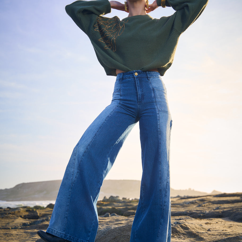 PANTALÓN MIXED DENIM BLUE