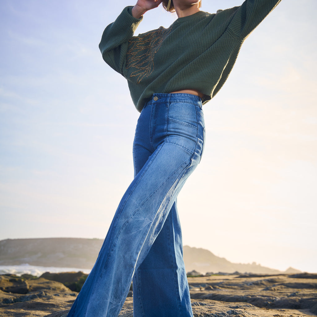 PANTALÓN MIXED DENIM BLUE