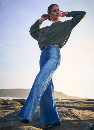 PANTALÓN MIXED DENIM BLUE