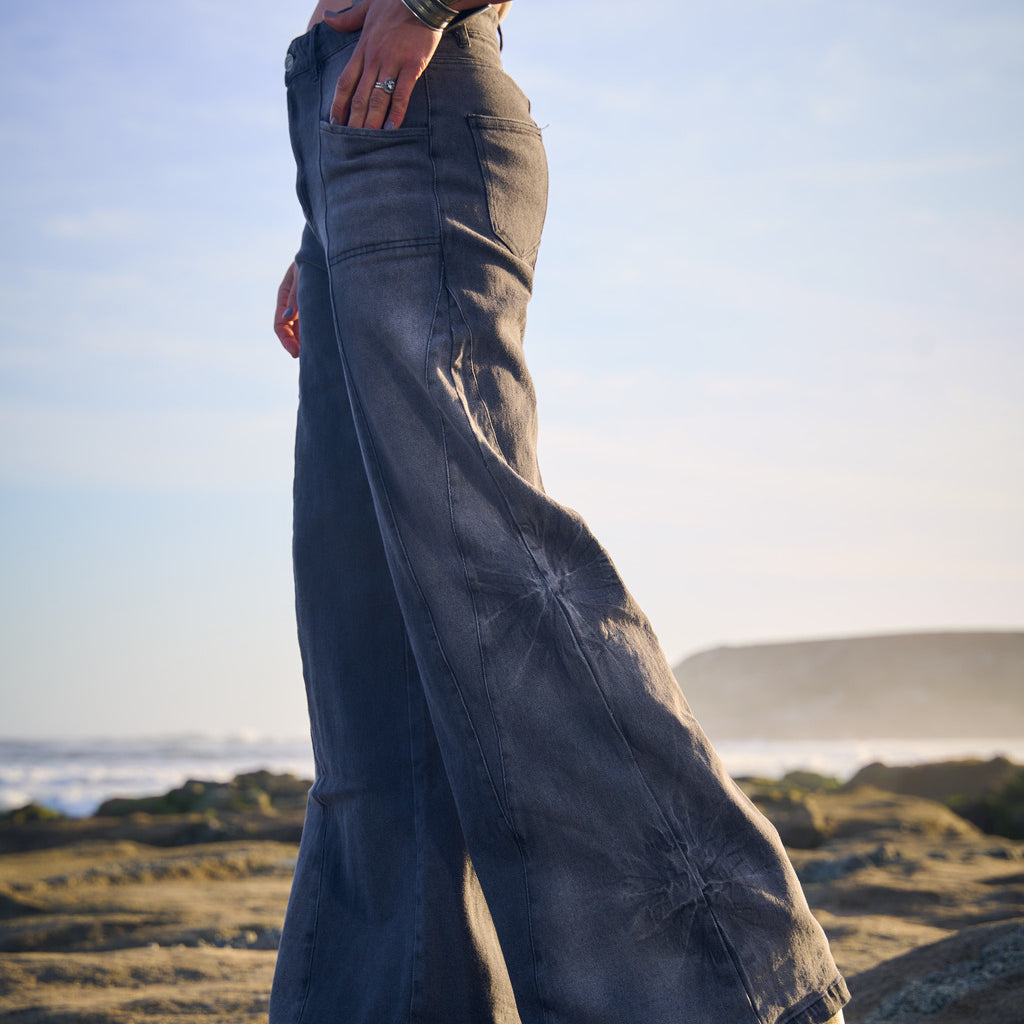 PANTALON MIXDED DENIM BLACK