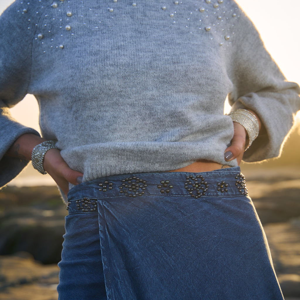 SWEATER PEARL GREY