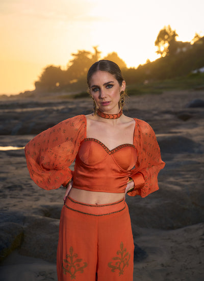TOP MIRZA BURNT ORANGE