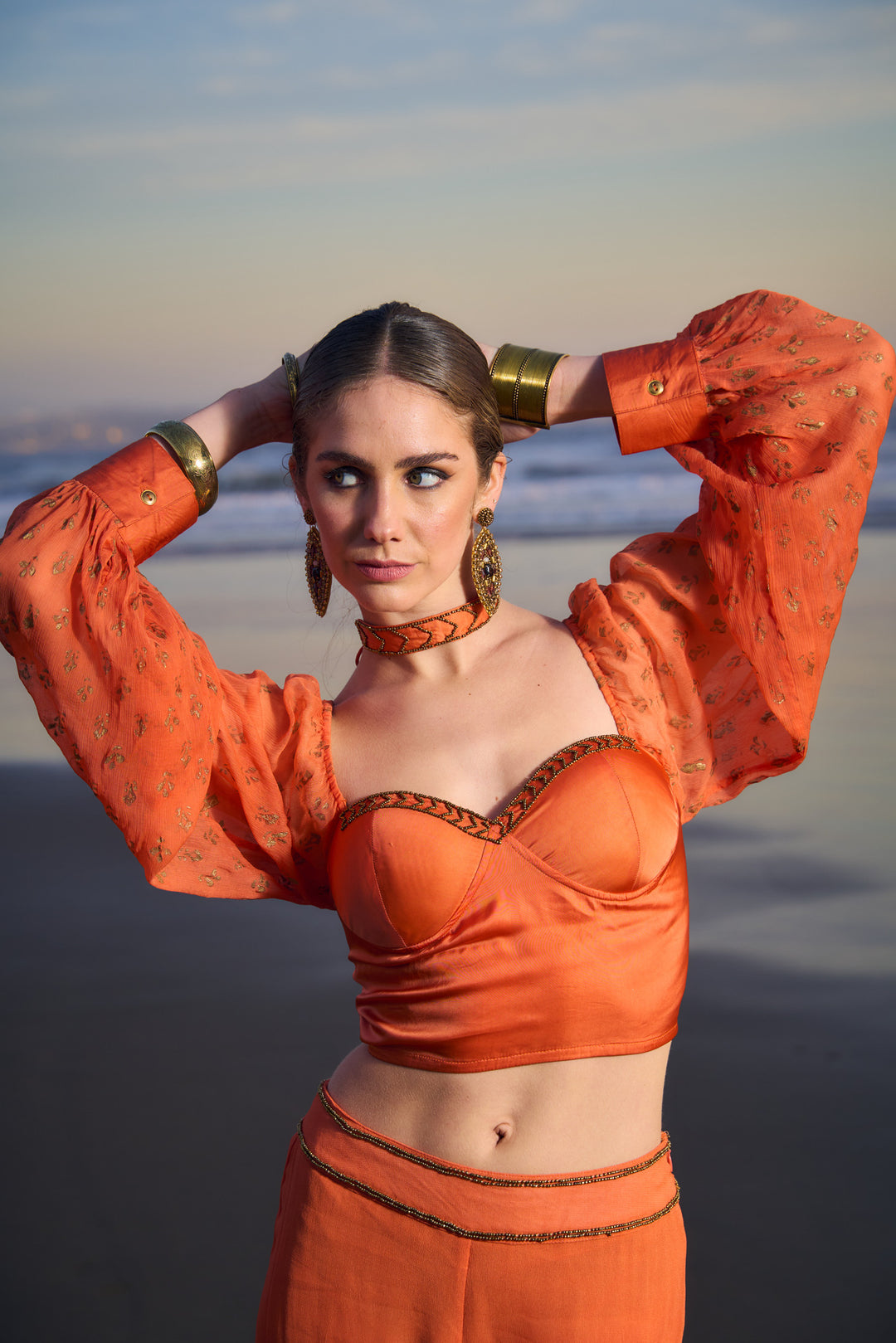 TOP MIRZA BURNT ORANGE