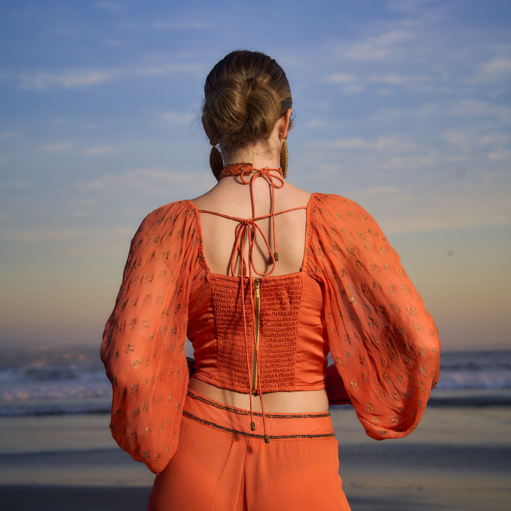 TOP MIRZA BURNT ORANGE