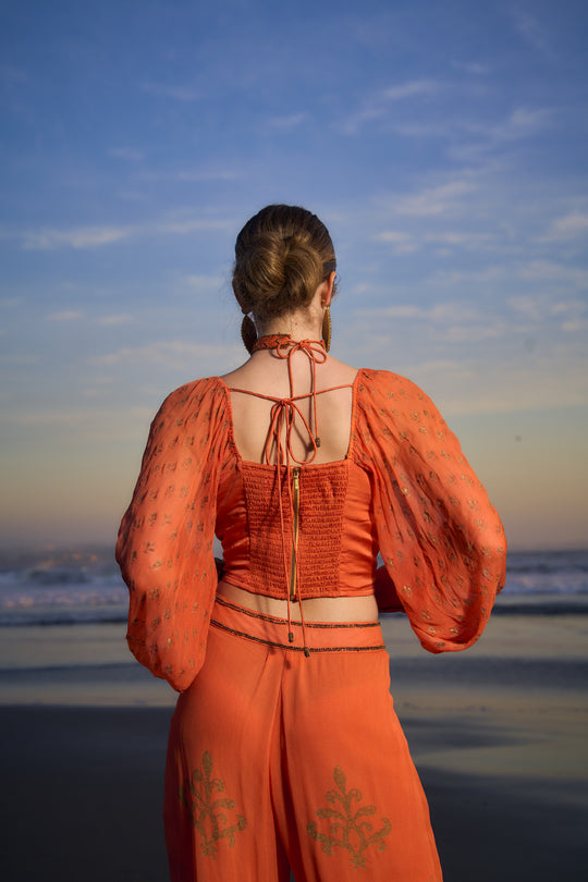 TOP MIRZA BURNT ORANGE